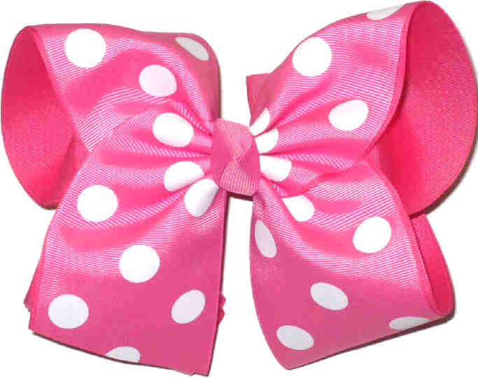 Polka Dot Hair Bows - Rainbows By Paulette